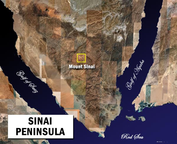 sinai peninsula satellite